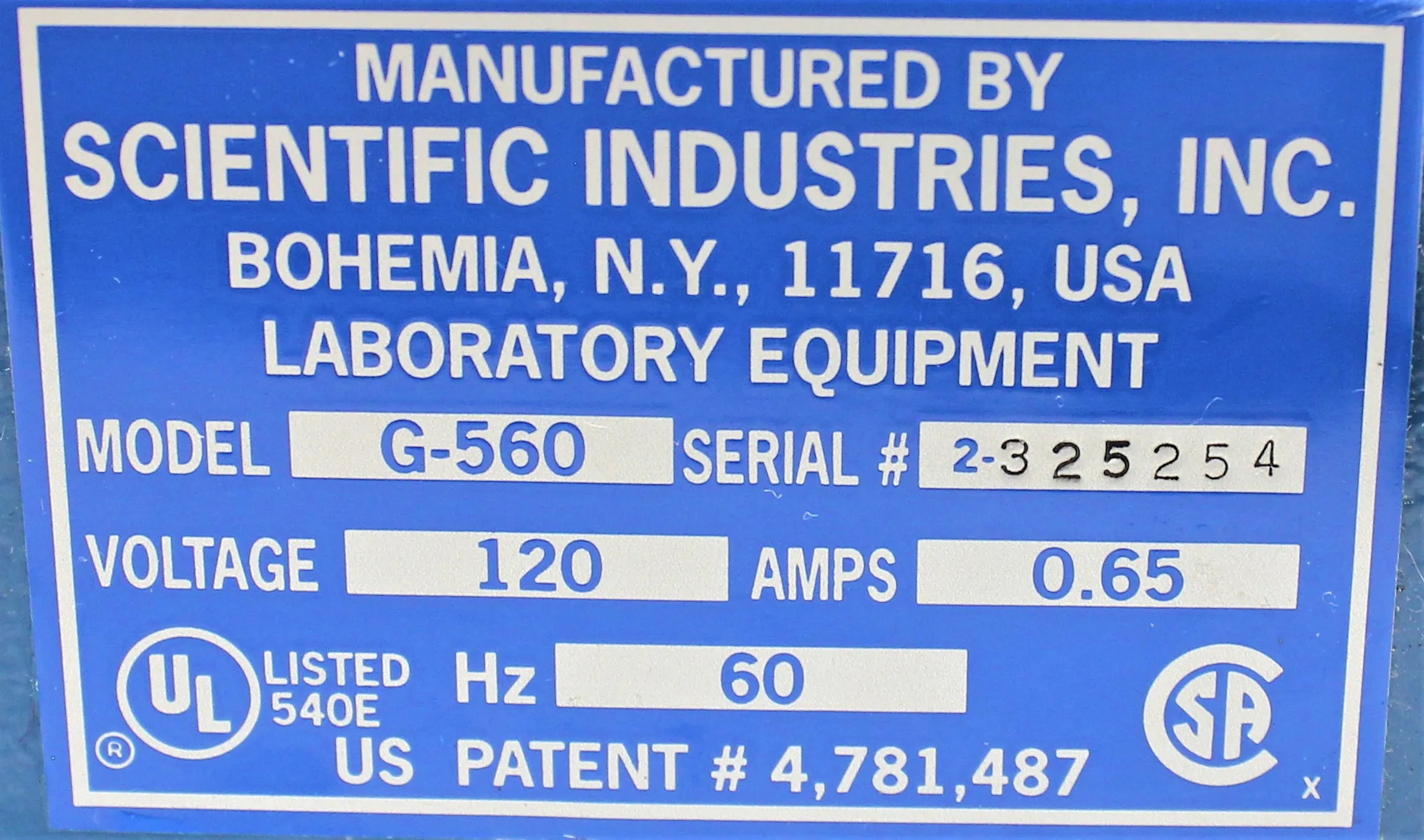 Scientific Industries Vortex-Genie 2 Laboratory Vortex Mixer