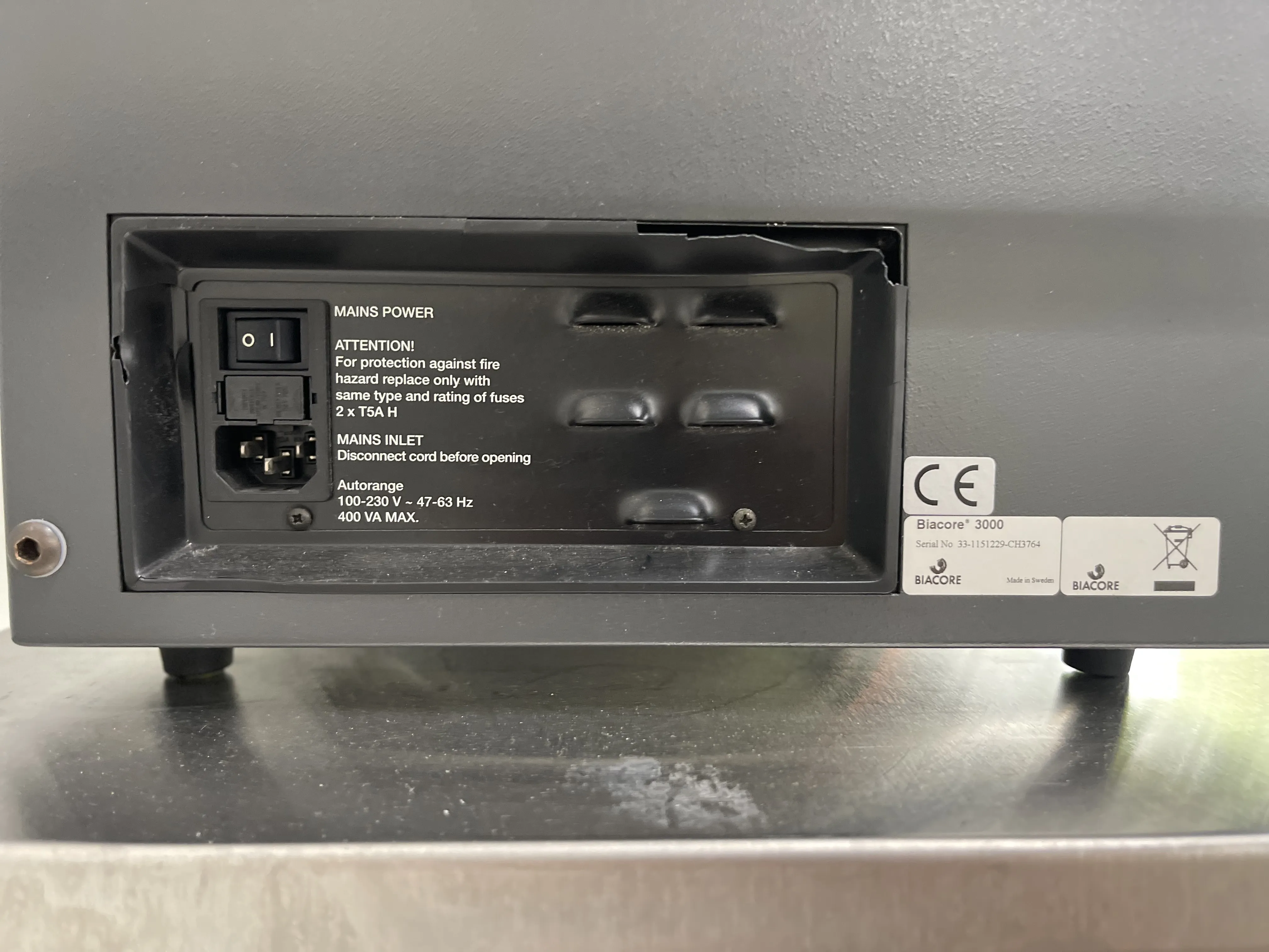 Biacore 3000 DNA Sequencer P (Poor) Used - Sold AS-IS missing components