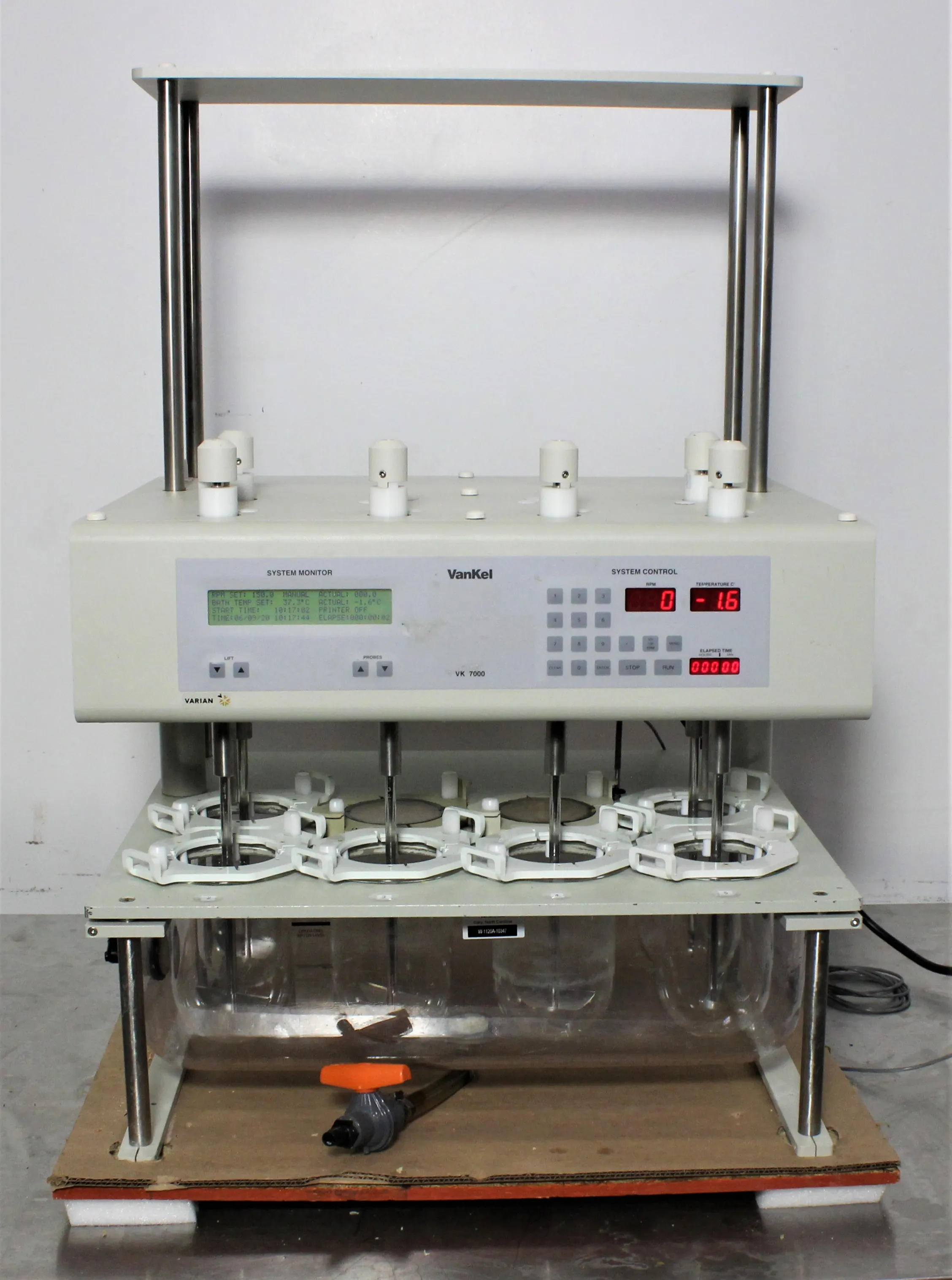 VanKel VK 7000 Dissolution System Automation 6x1L Vessels 10-250 RPM 120V