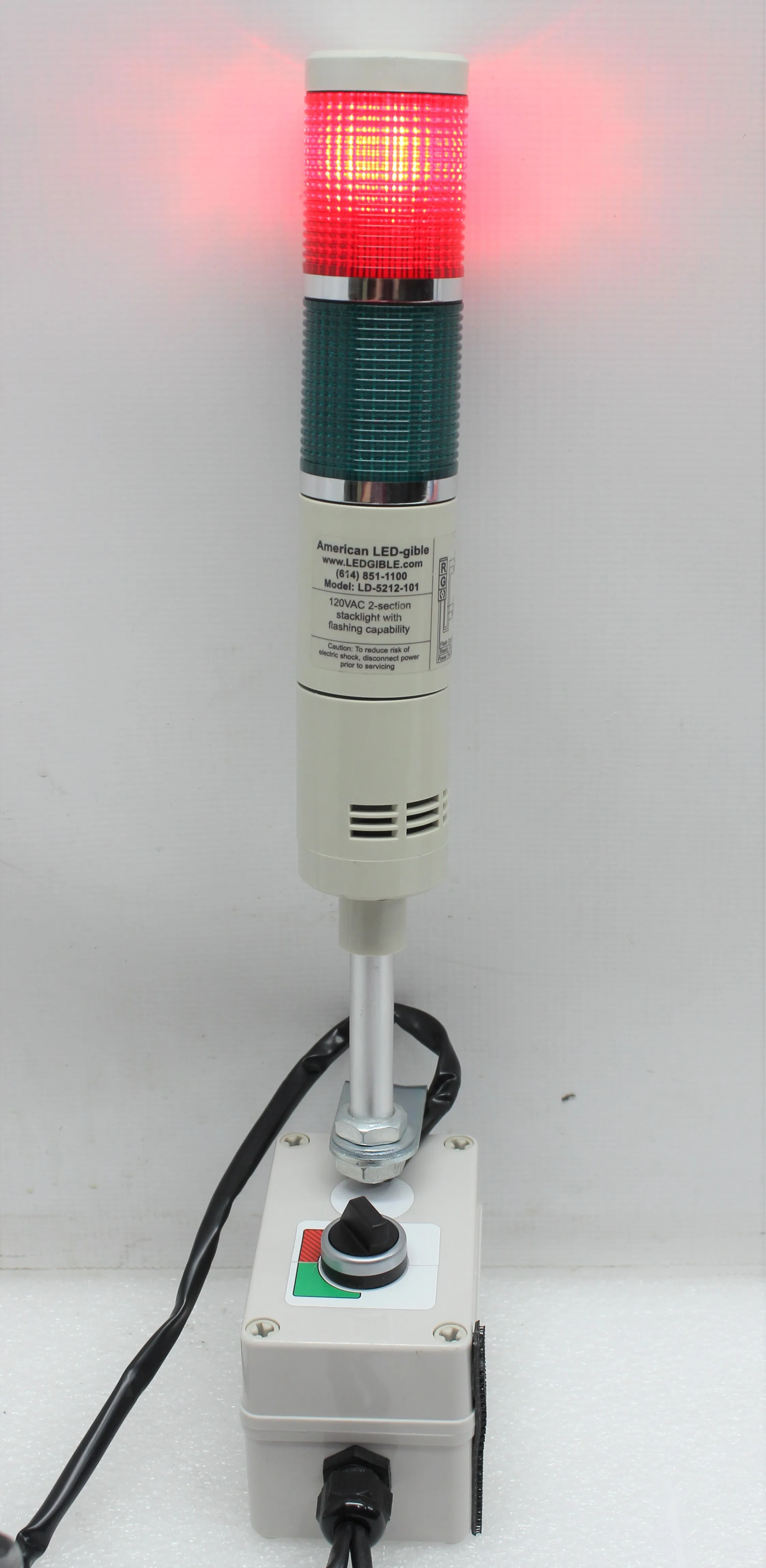 American Ledgible LD-5212-101 Lab Bench Tower Light Beacon