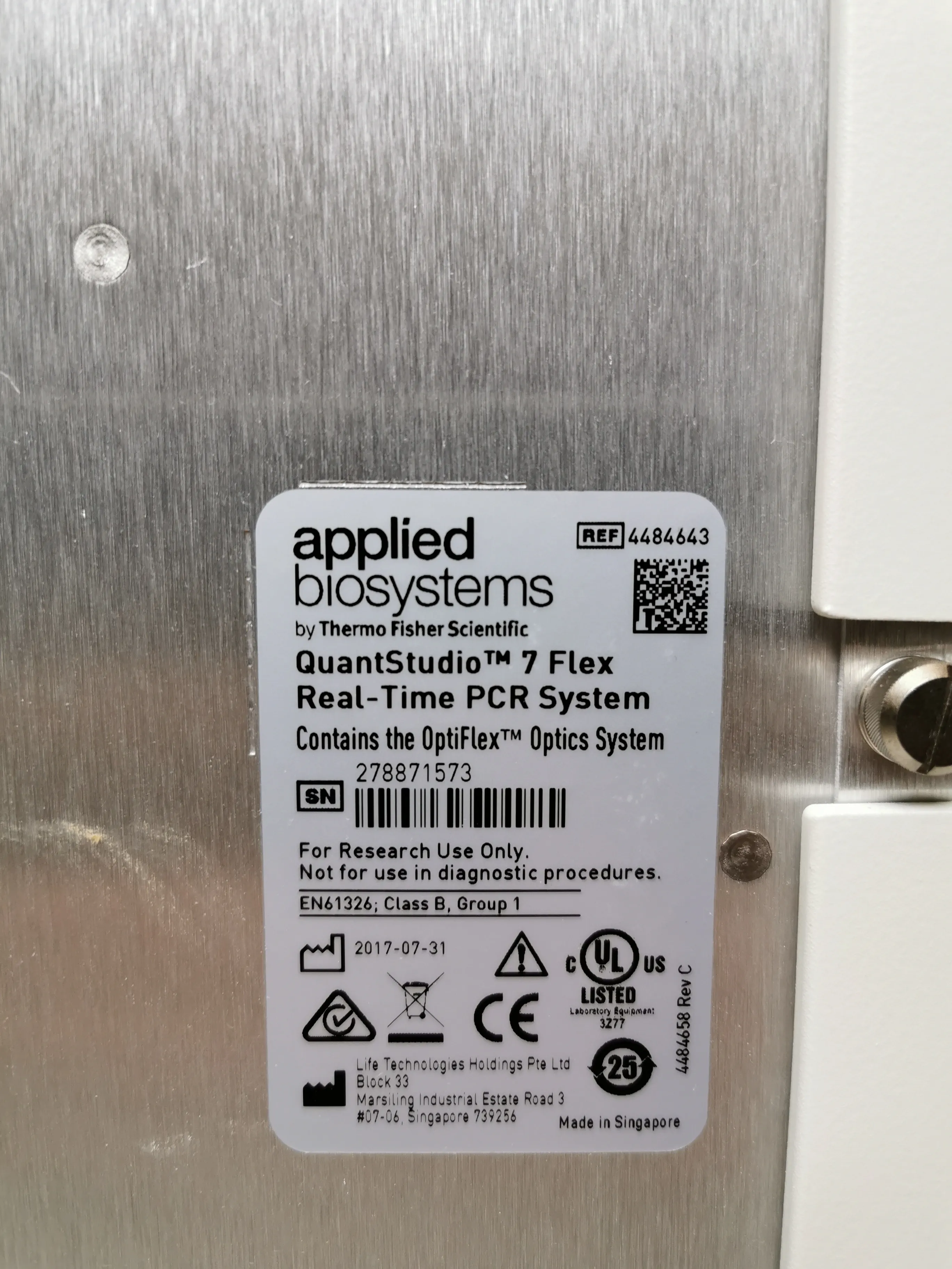 Applied Biosystems QuantStudio 7 Flex Real-Time PCR System, 384-well