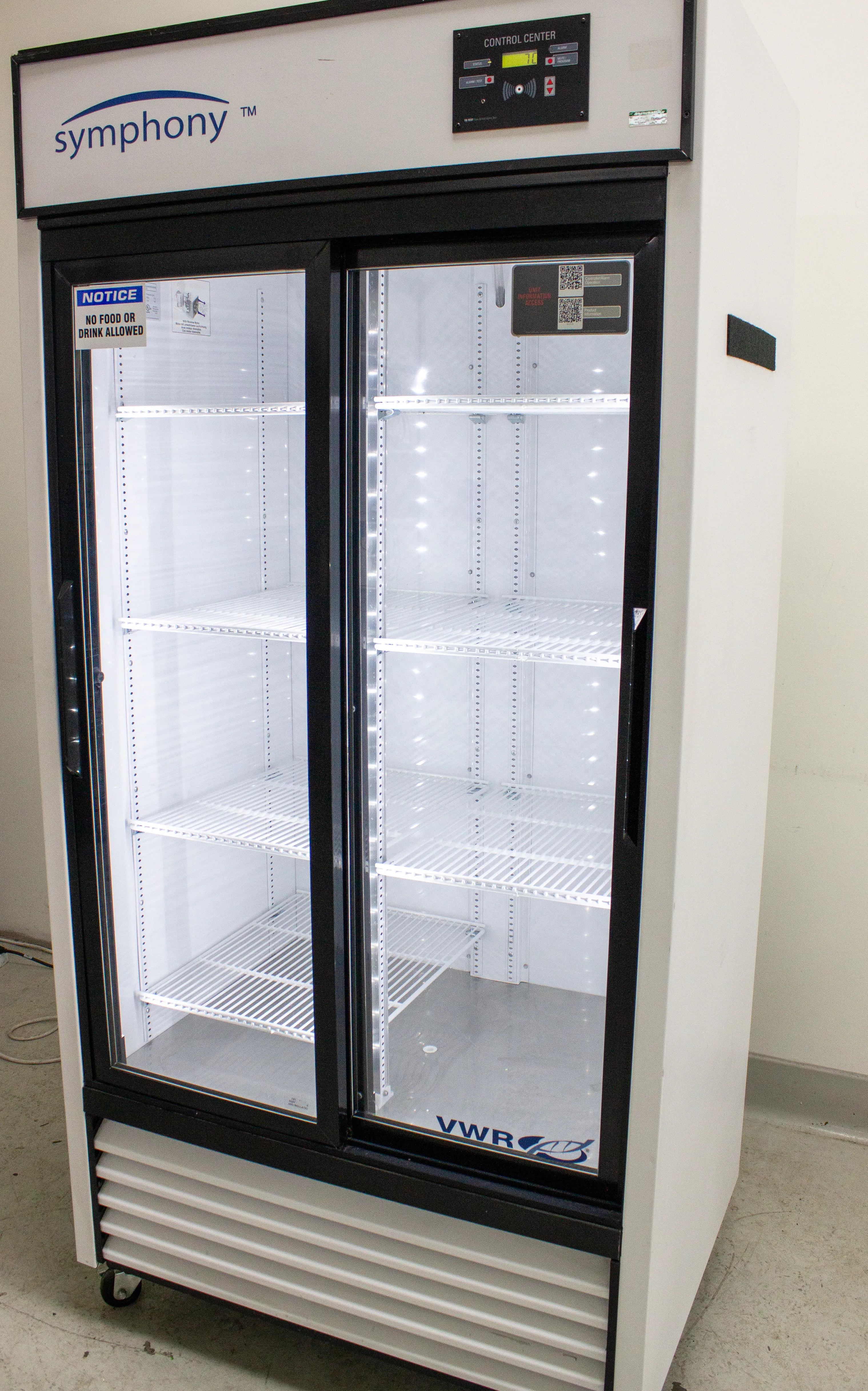VWR Symphony SCLP-33 Upright Glass Door Laboratory Refrigerator