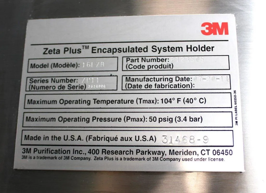 3M Zeta Plus EZP Series System Holder 16EZB, 6123505