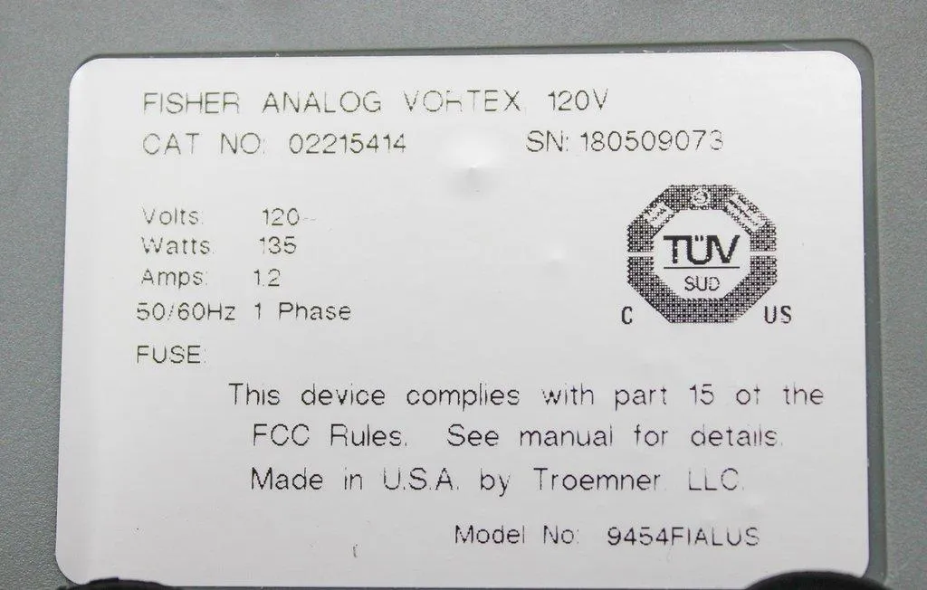 Fisherbrand Analog Vortex Mixer 02215414