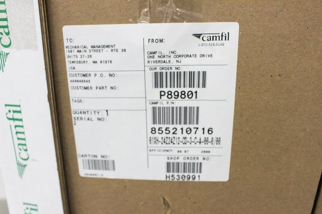 Camfil Absolute XH High Efficiency HEPA Filter