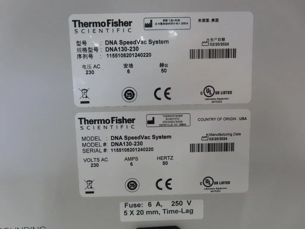 Thermo Scientific DNA SpeedVac System DNA 130-230 Evaporator