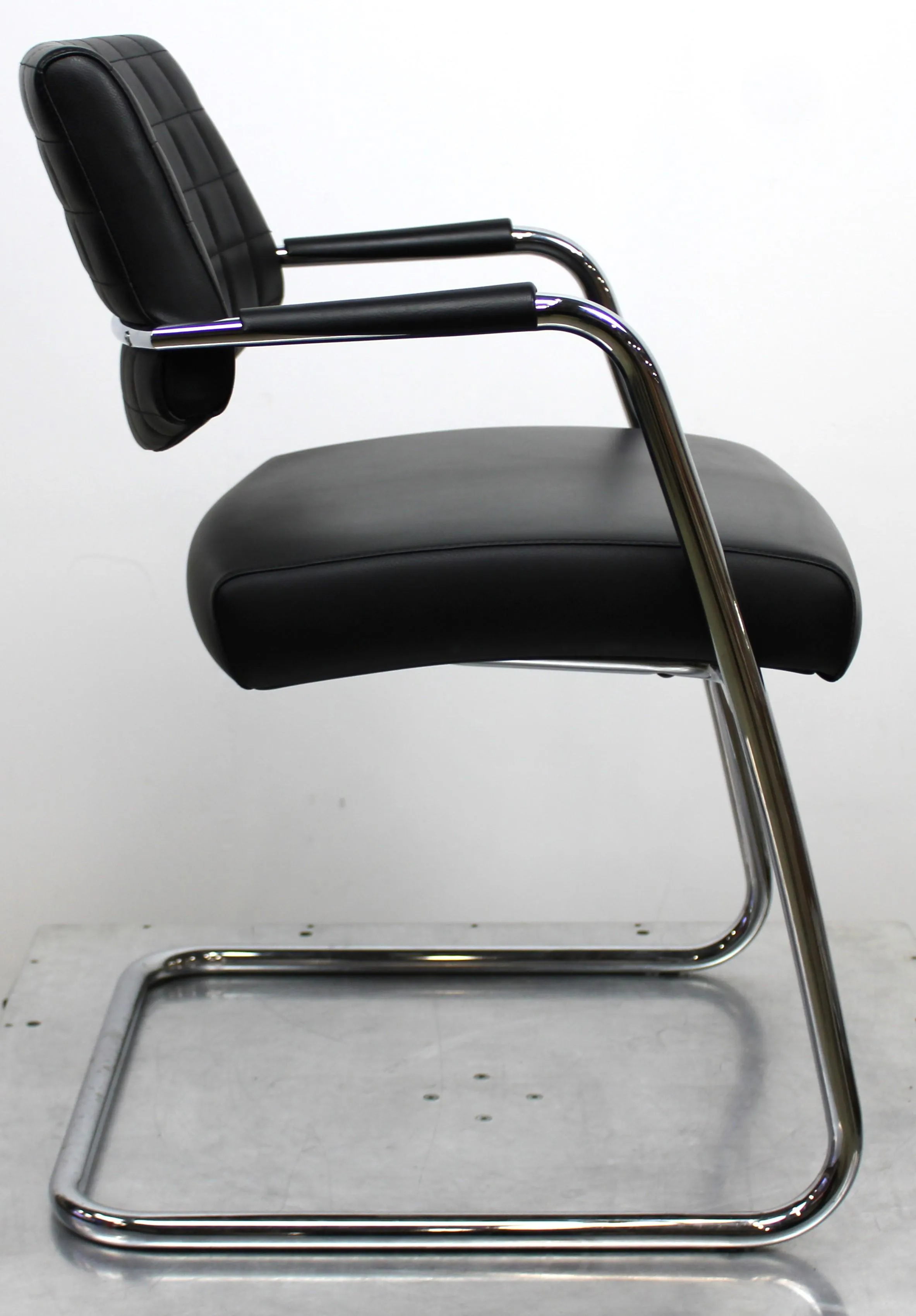 SitLand Stabilimento di Nanto VI Chair Set Office Black Eco-Leather 8 Units