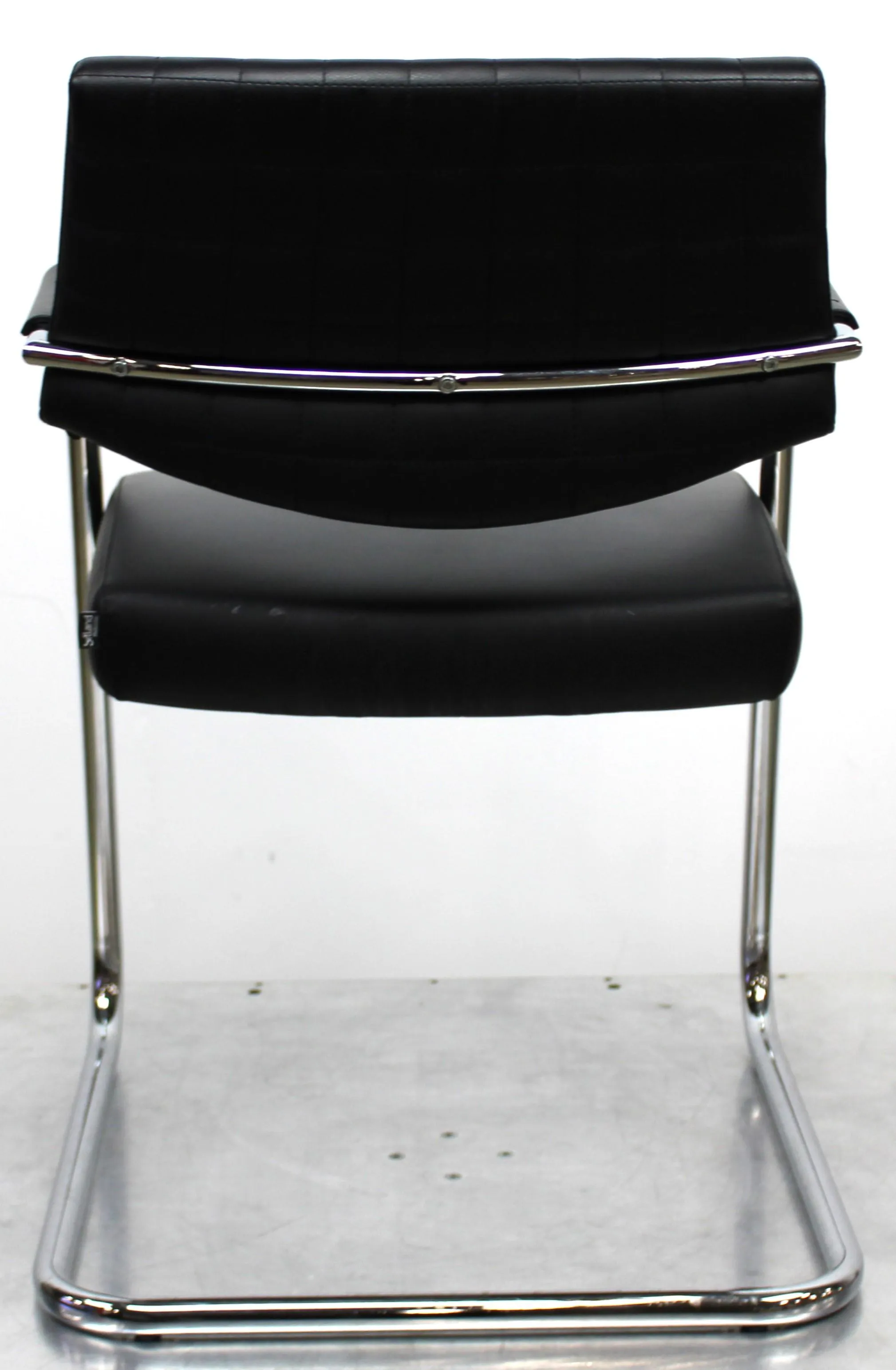 SitLand Stabilimento di Nanto VI Chair Set Office Black Eco-Leather 8 Units