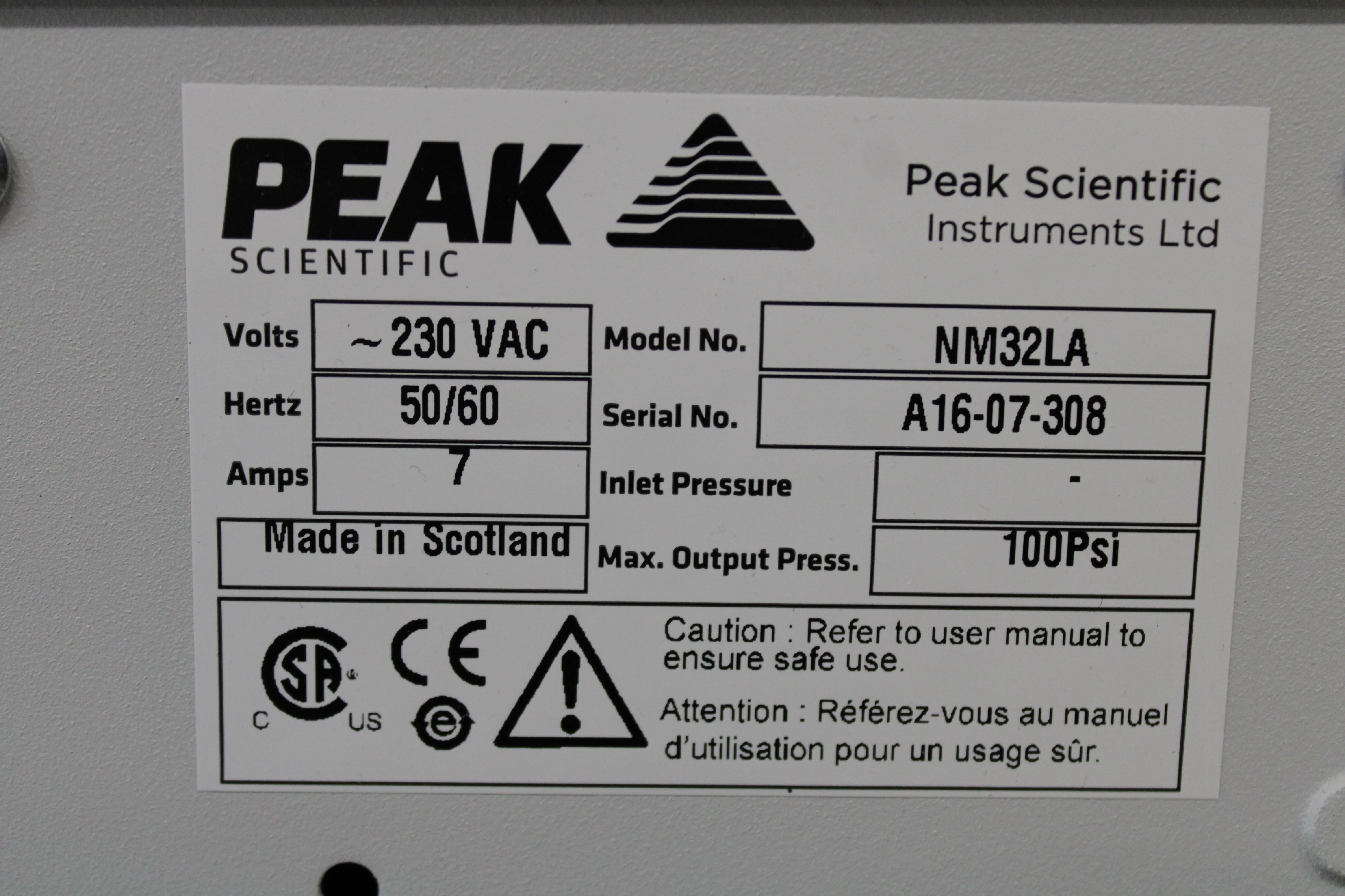 Peak Scientific NM32LA Gas Generator