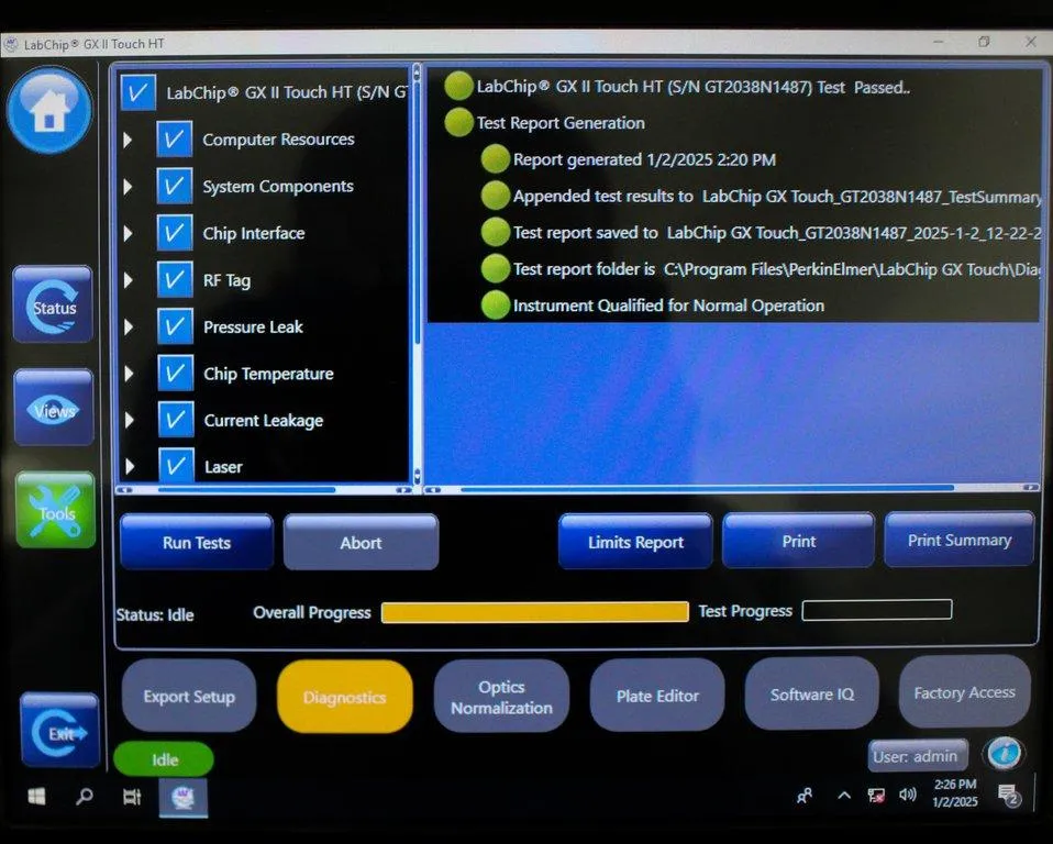 Perkin Elmer/ Caliper LabChip GX II Touch Bioanalyzer