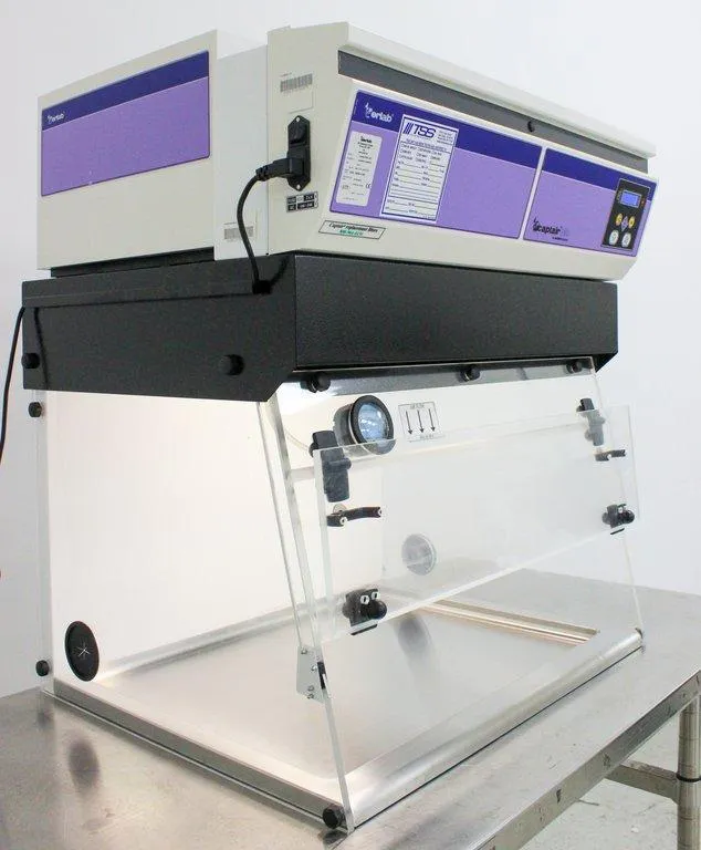 Erlab Captair Bio 321 Hood PCR Enclosure 144lb LED UV HEPA Filter SS
