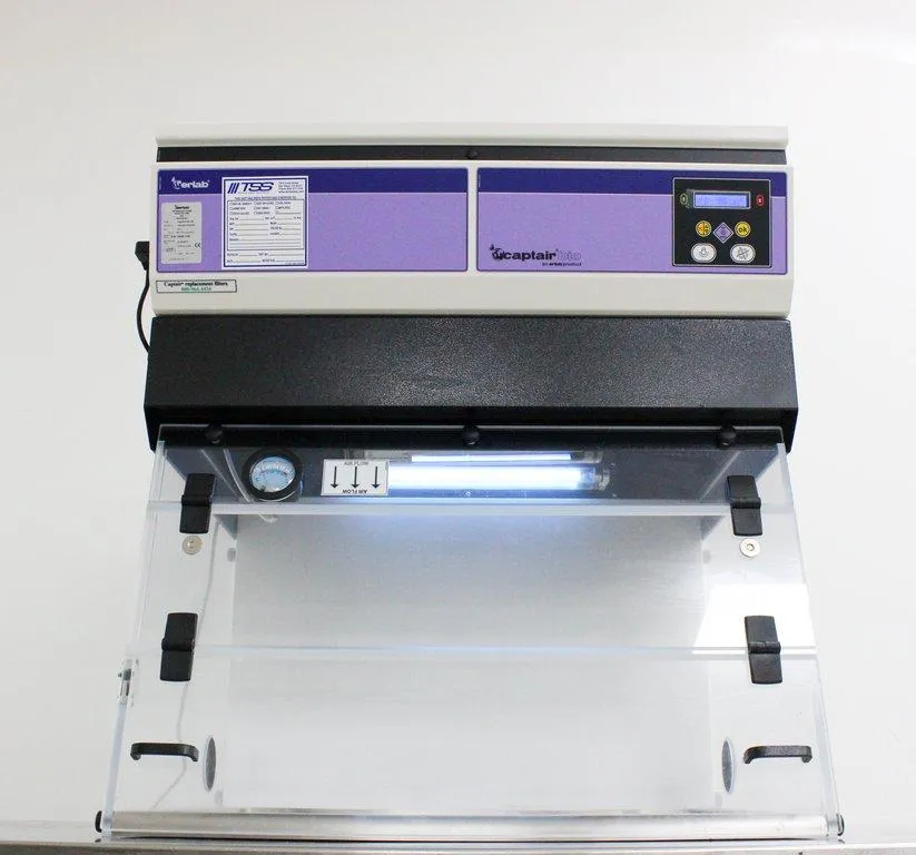Erlab Captair Bio 321 Hood PCR Enclosure 144lb LED UV HEPA Filter SS