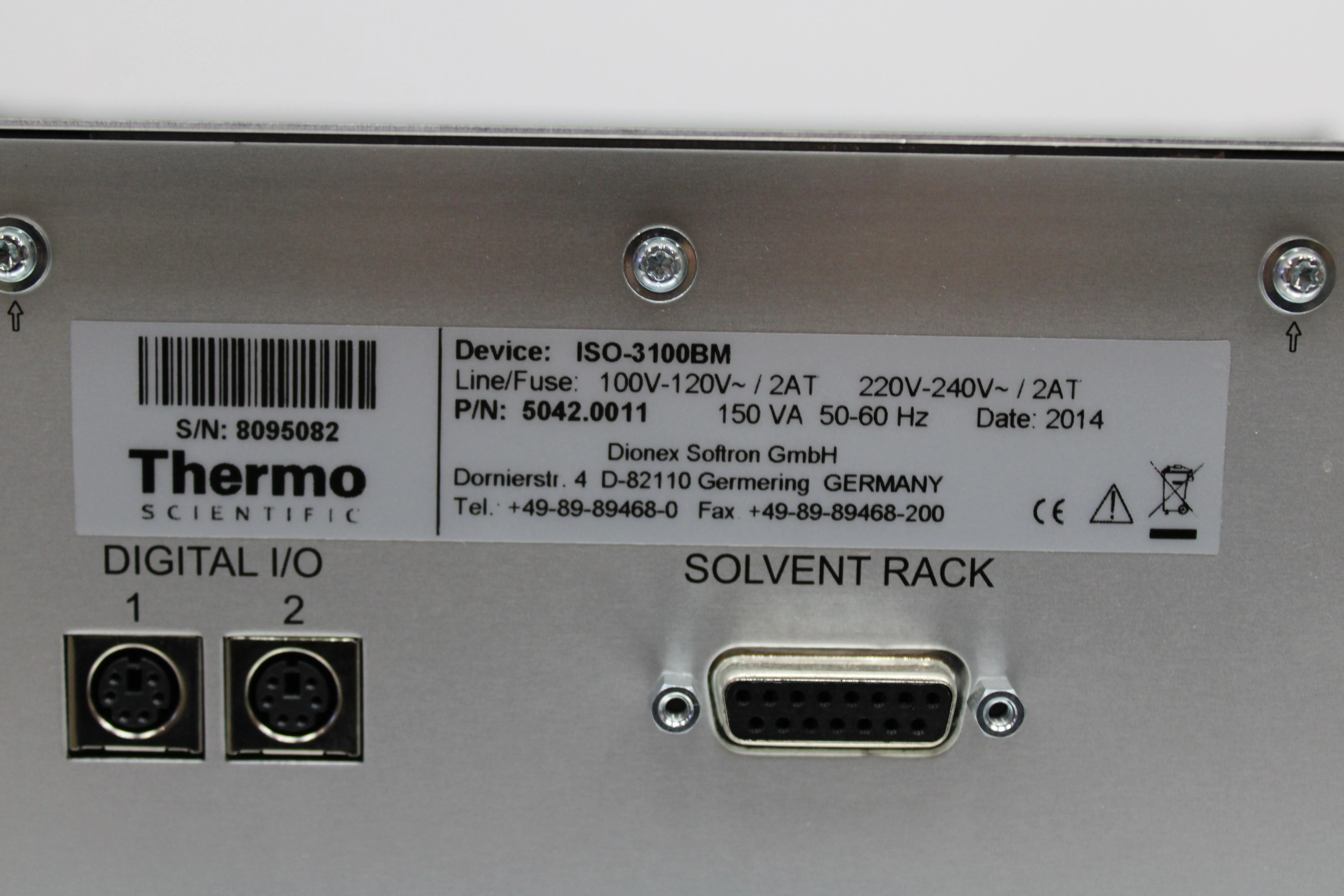 Thermo Scientific Dionex Ultimate 3000 ISO-3100BM Biocompatible Isocratic Pump HPLC System