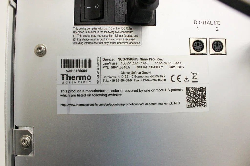 Thermo Scientific NCS-3500RS Nano ProFlow HPLC System