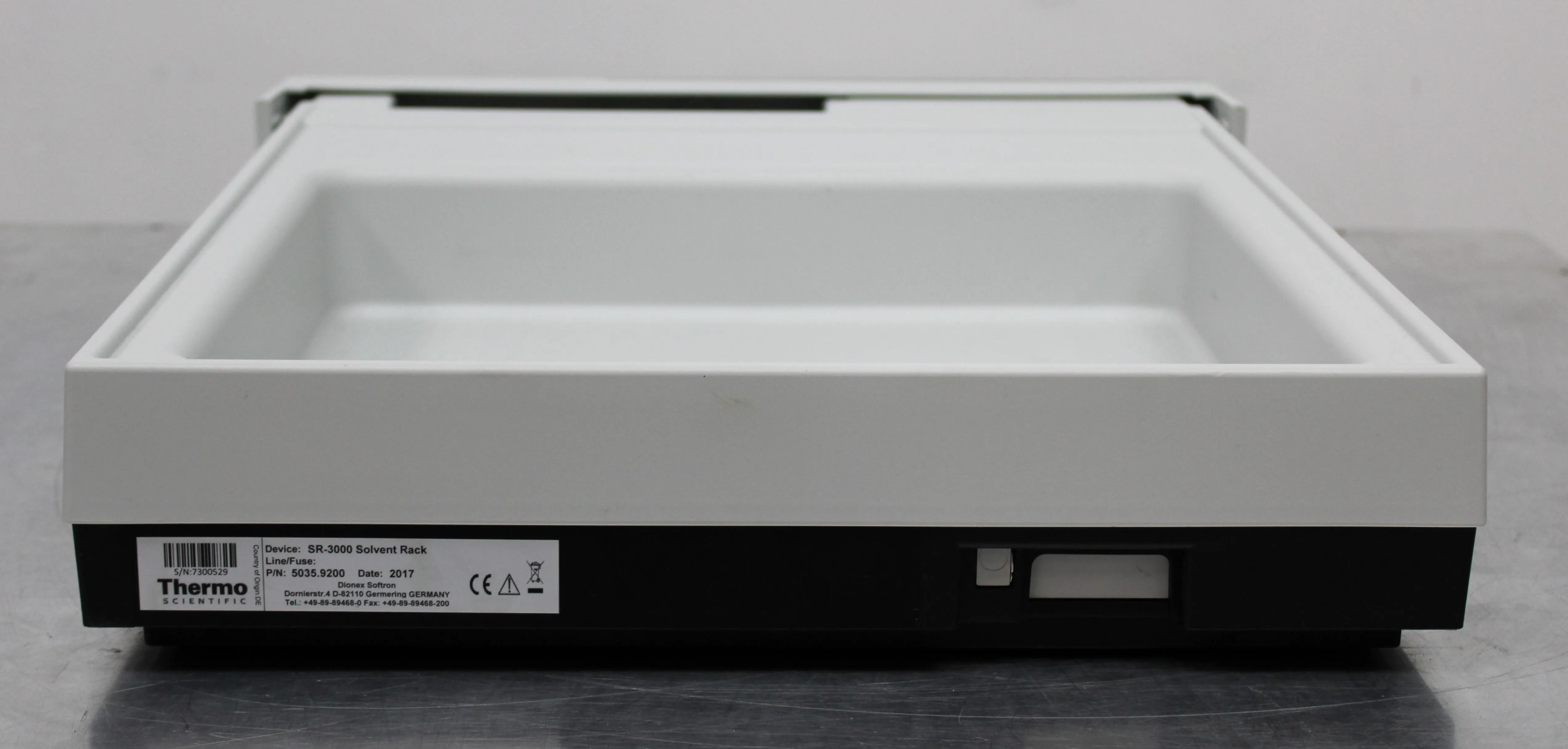 Thermo SR-3000 Solvent Rack Secure 9x1L Bottles Clean HPLC Solution Storage