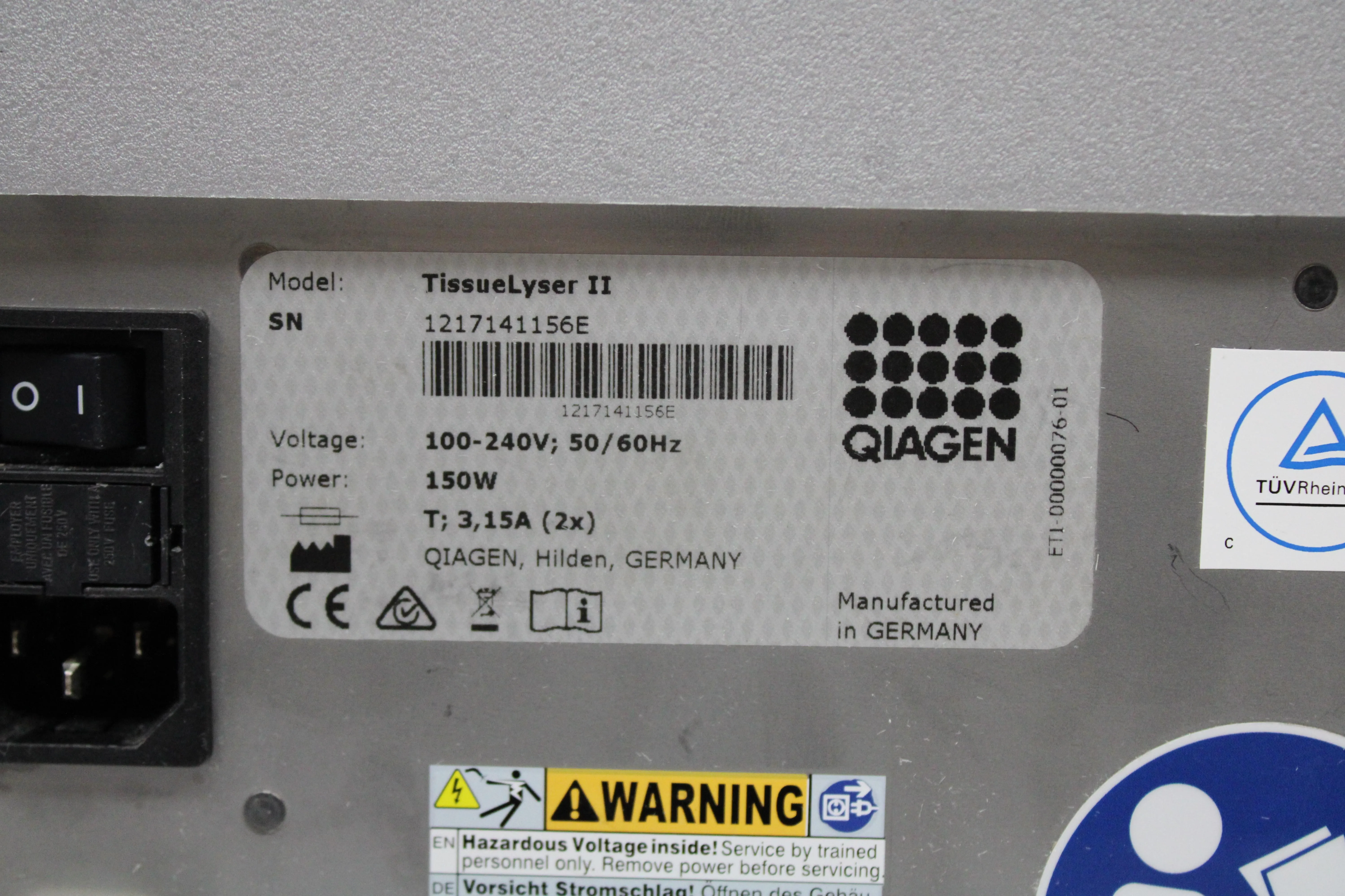 Qiagen TissueLyser II Homogenizer / Stirrer