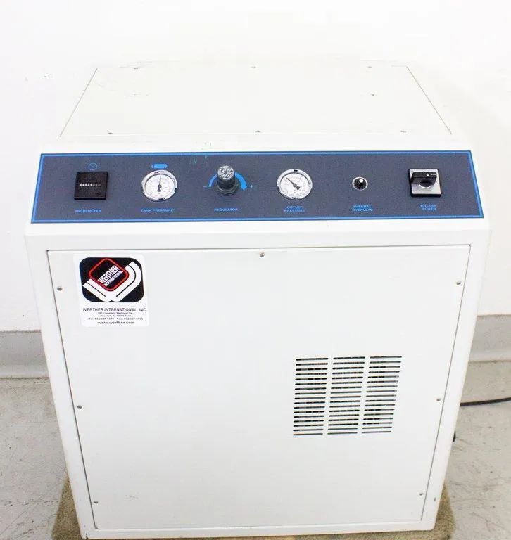 Werther International Oil-less Air Compressor 2/50/379 w/ Silencing Cabinet
