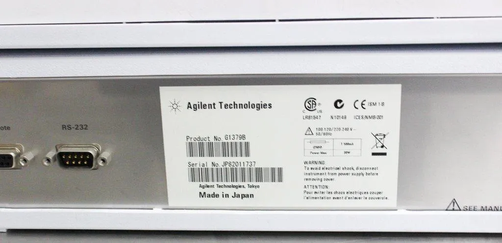 Agilent 1200 Series G1379B Degasser with Solvent Tray