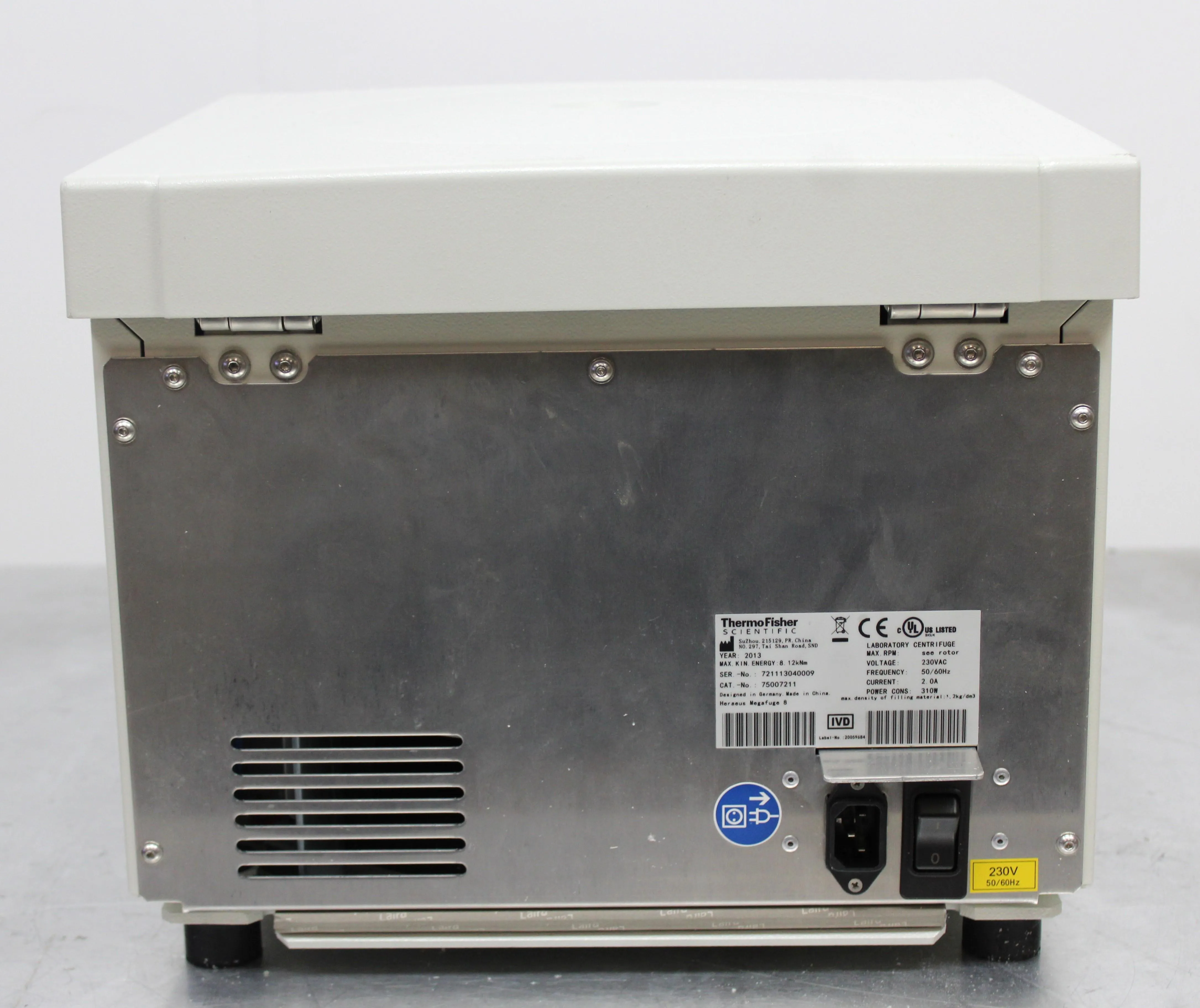 Thermo Fisher Heraeus Megafuge 8 - Benchtop Centrifuge