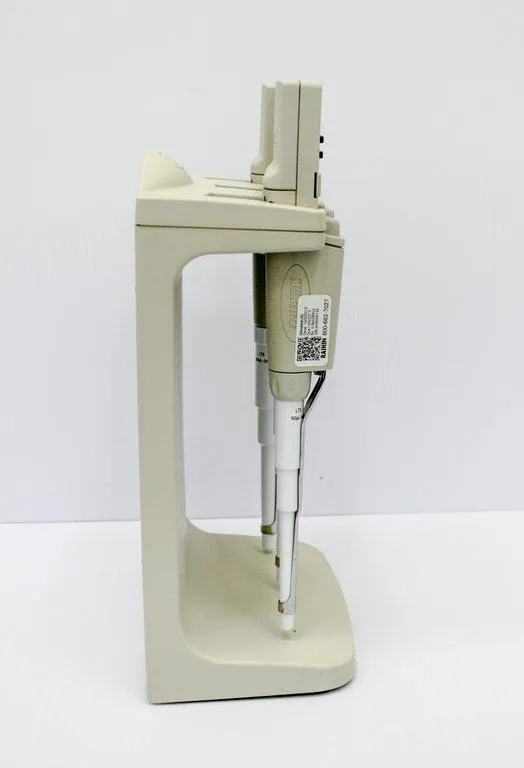 Rainin E3 Rapid Charge Stand & qty-3 EDP3-Plus Digital Pipettes - Pipettor