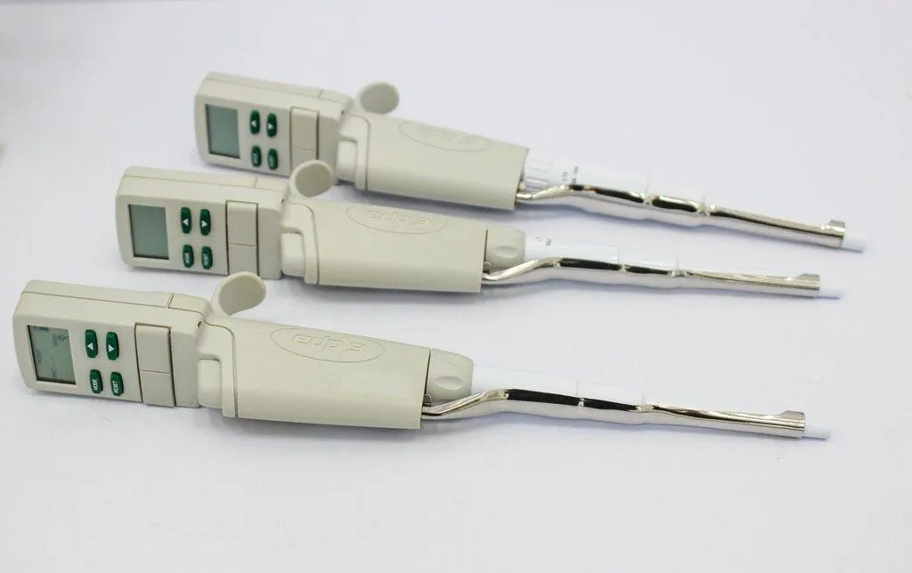 Rainin E3 Rapid Charge Stand & qty-3 EDP3-Plus Digital Pipettes - Pipettor