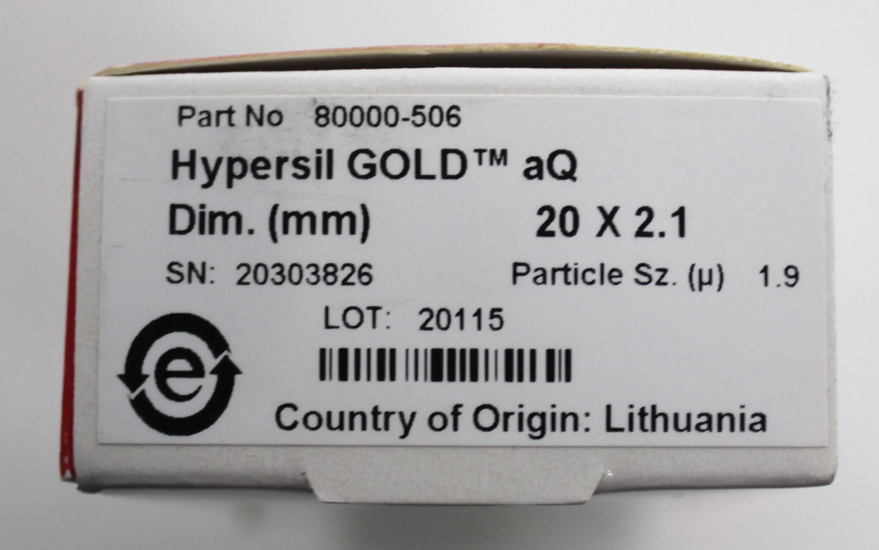 Thermo Scientific Hypersil GOLD aQ 20 X 2.1 - HPLC