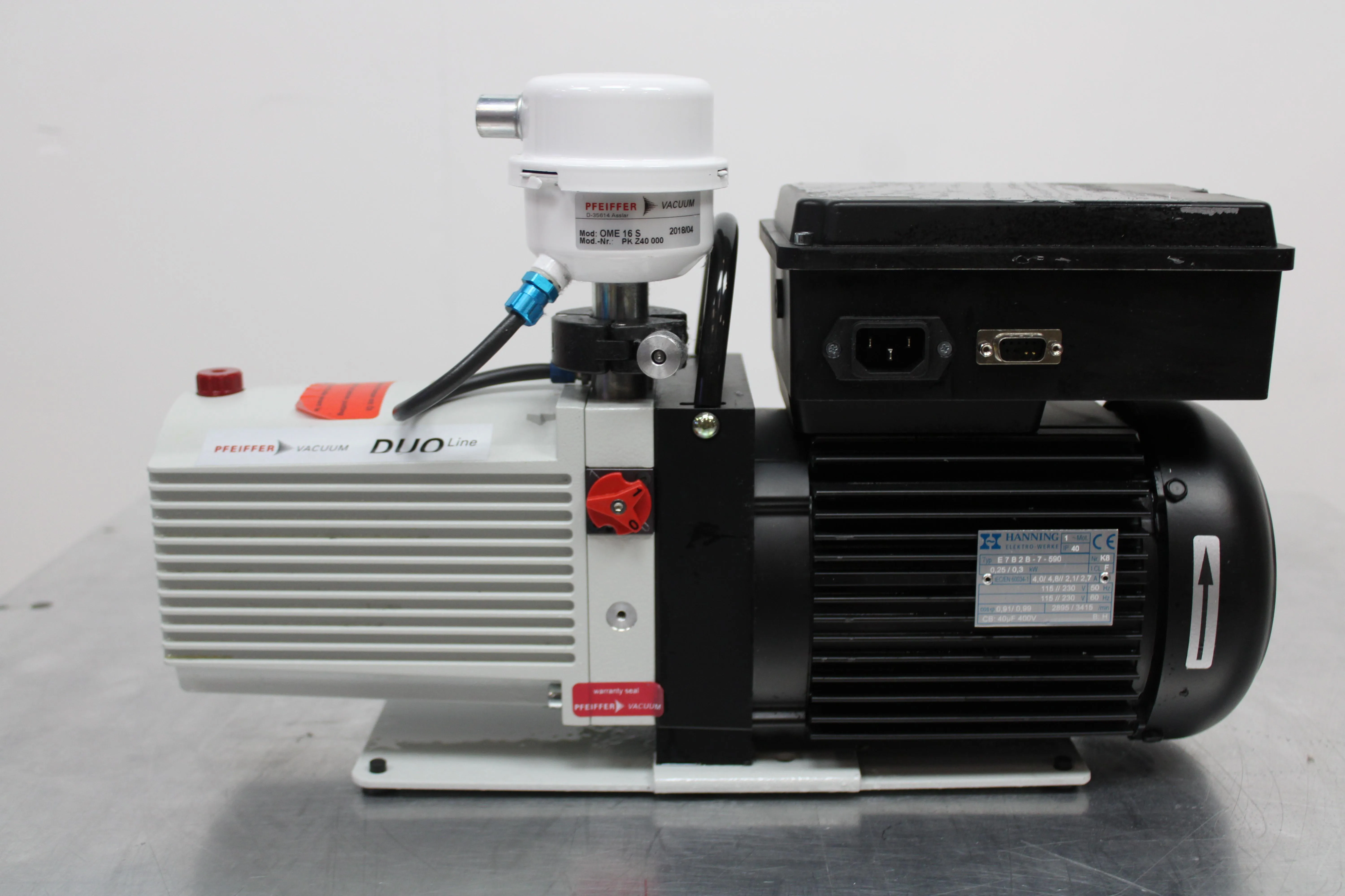Pfeiffer DUO 11 Rotary Vane Vacuum Pump Dual Stage 9 m3/h Speed 2019
