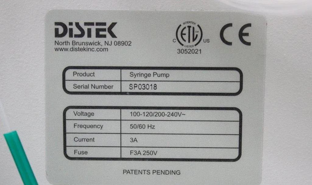 Distek Syringe Pump