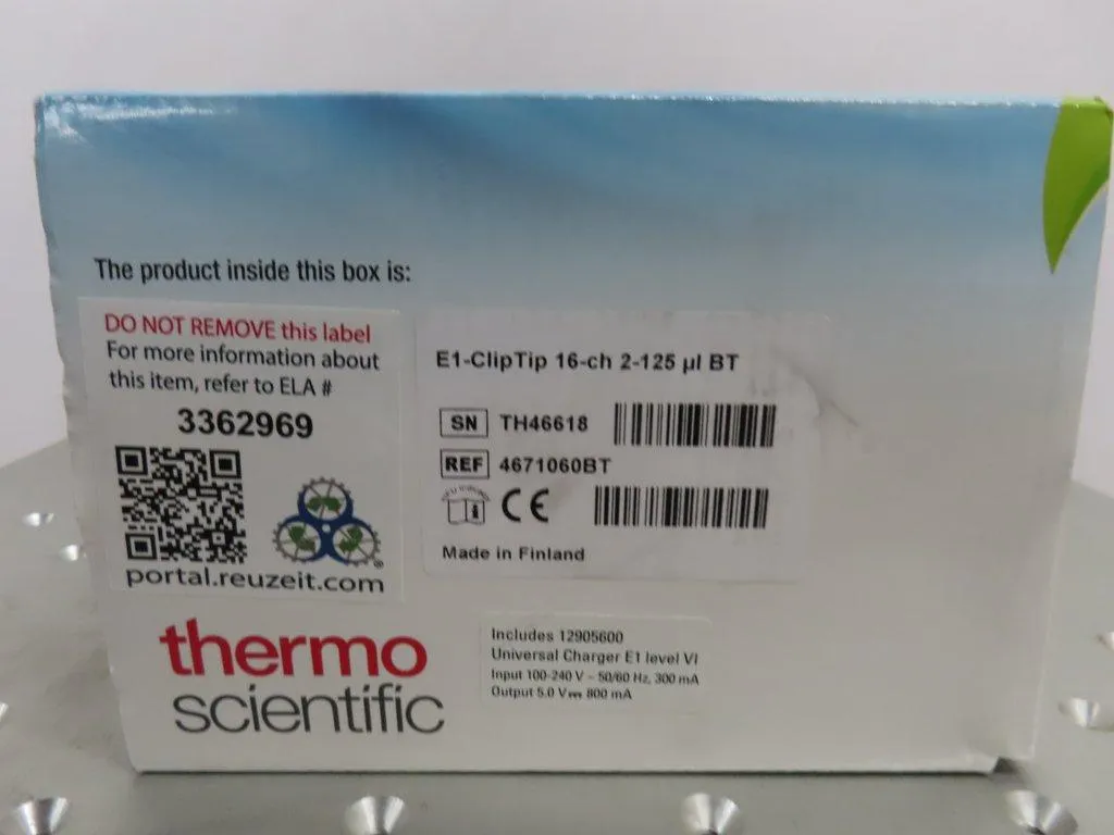 Thermo Scientific E1-ClipTip 16-ch 2-125 uL BT Automated Liquid Handler