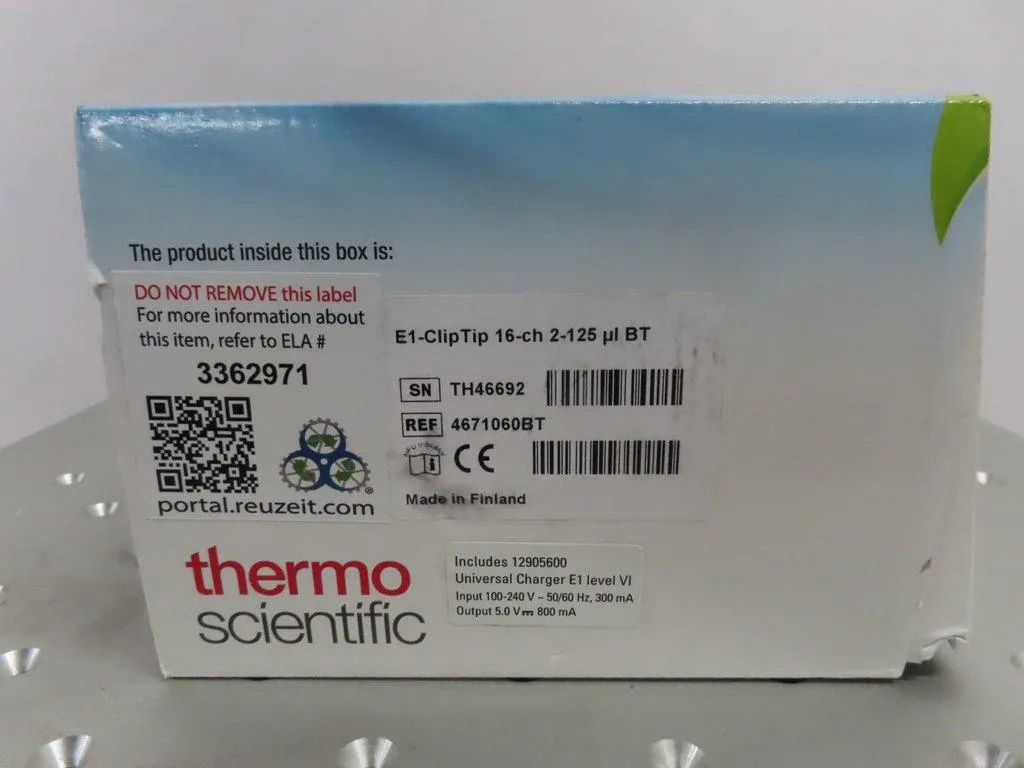 Thermo Scientific E1-ClipTip 16-ch 2-125 uL BT Automated Liquid Handler