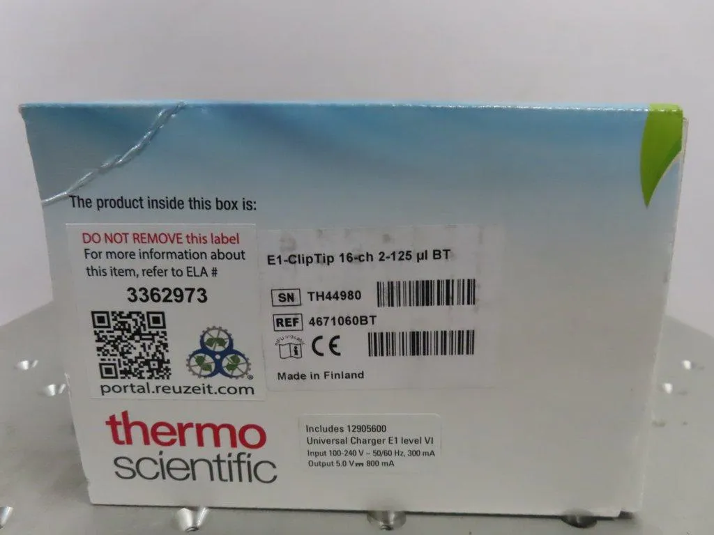 Thermo Scientific E1-ClipTip 16-ch 2-125 uL BT Automated Liquid Handler