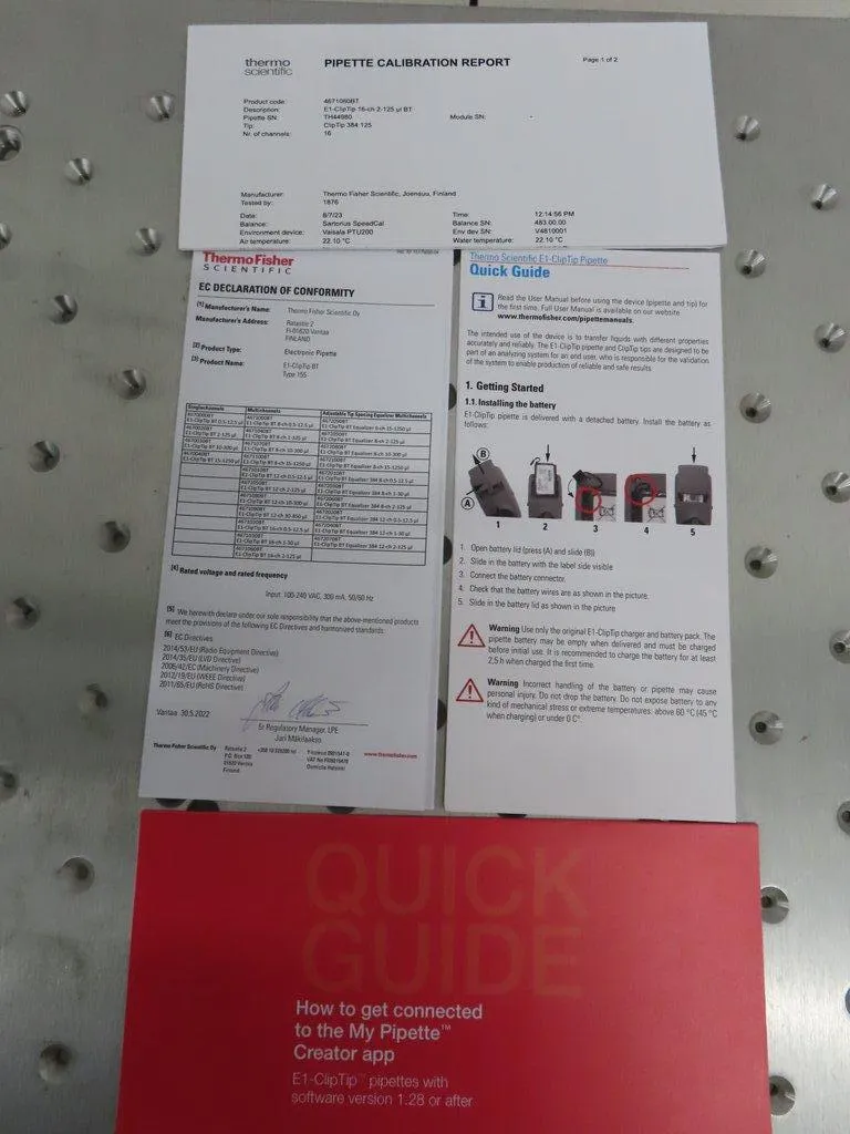 Thermo Scientific E1-ClipTip 16-ch 2-125 uL BT Automated Liquid Handler