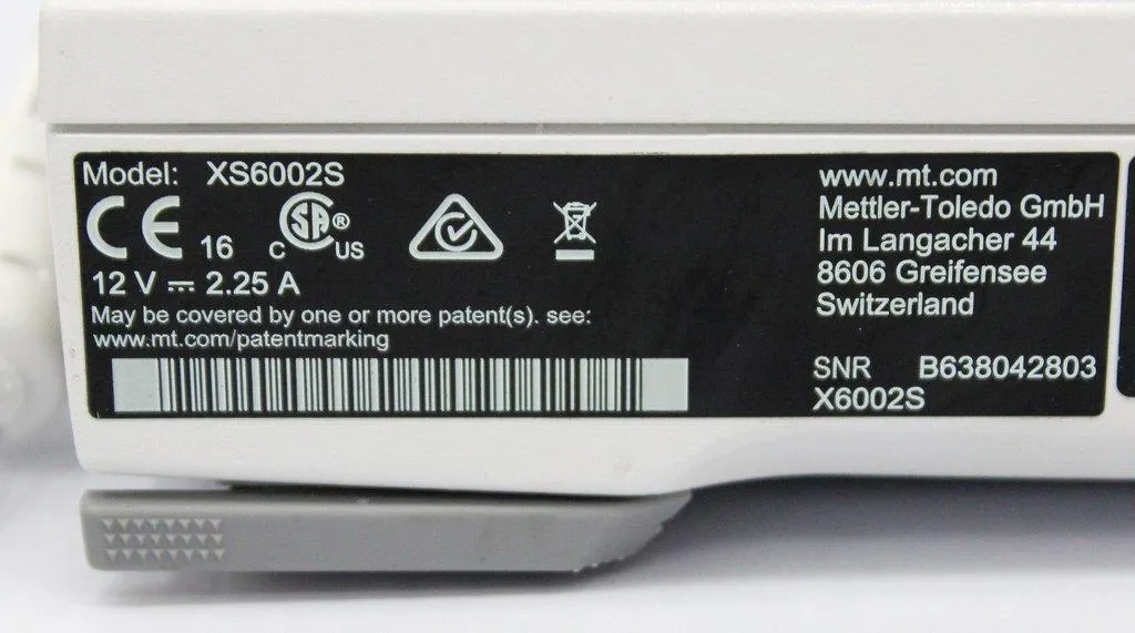 Mettler-Toledo XS6002S Precision Balance Scale