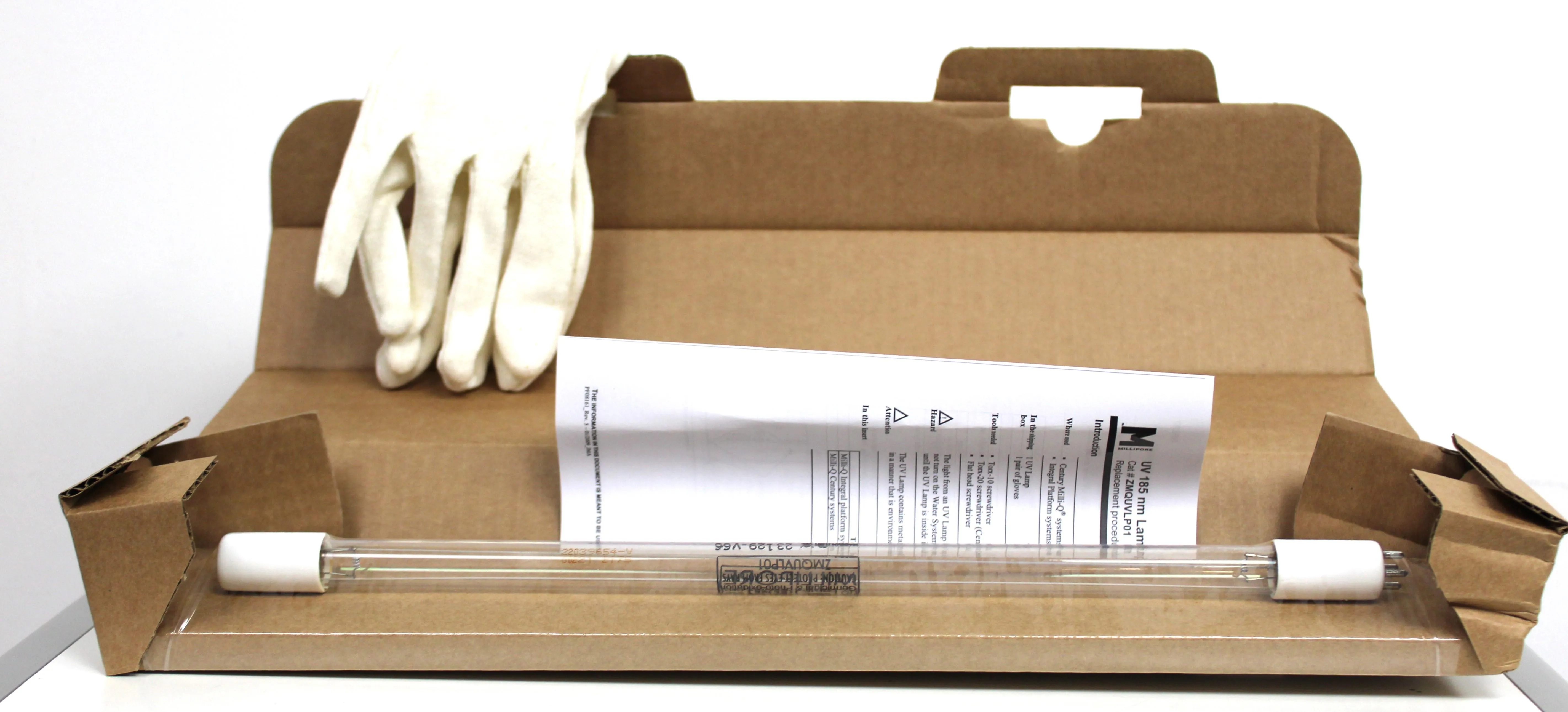 Milli-Q ZMQUVLP01 UV Lamp Water Purification 185nm/254nm Dual Wavelength
