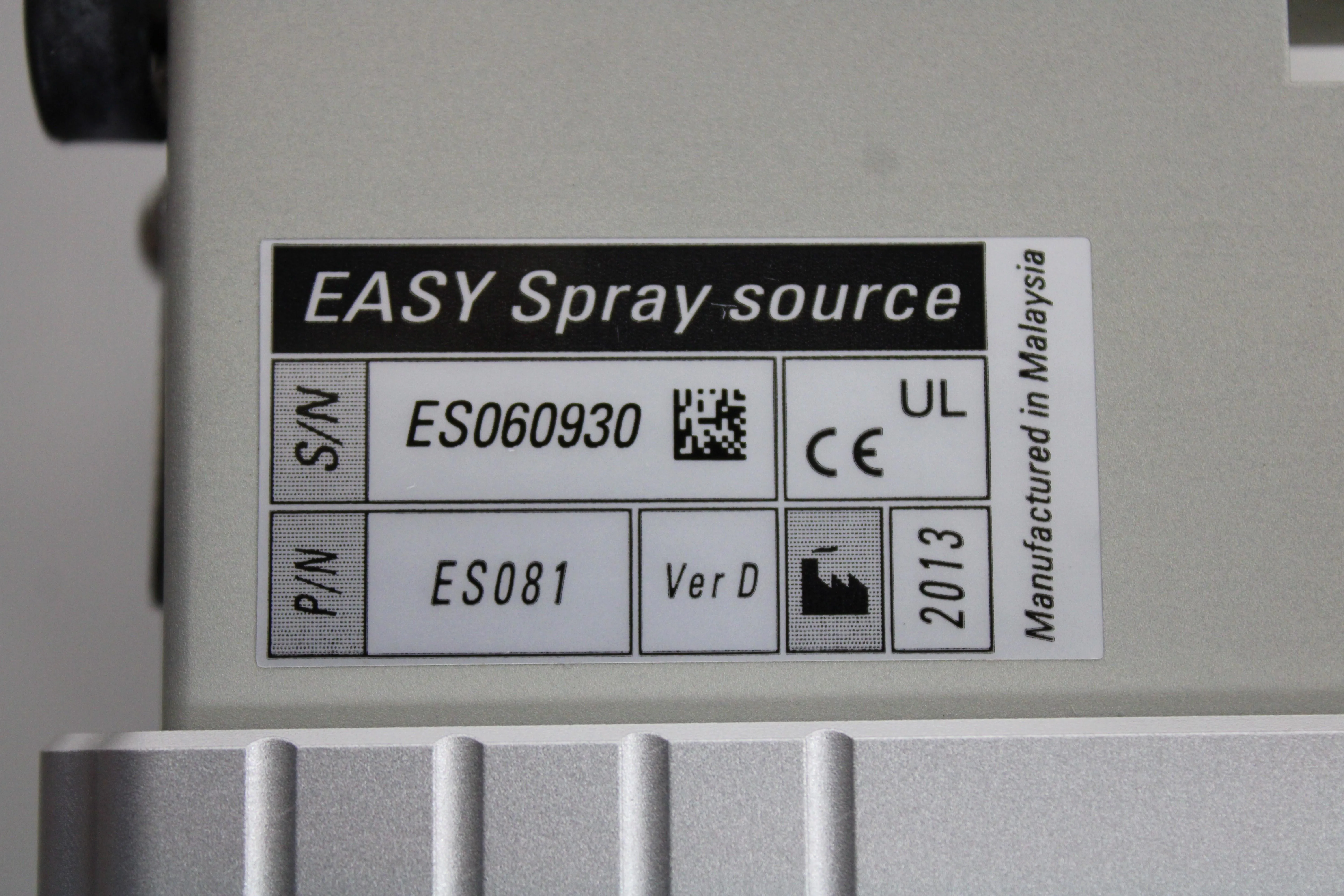 Thermo Vers. C ES081 Mass Spectrometry Source EASY-Spray High Sensitivity 2012