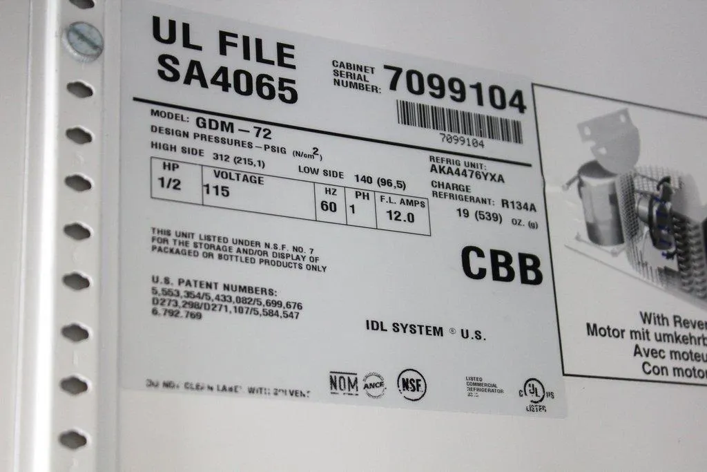 VWR GDM-72 Refrigerator