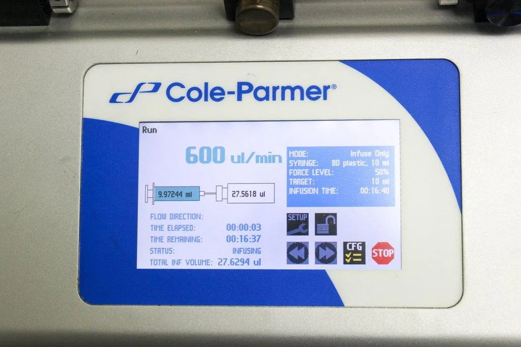 Cole Parmer Syringe Pump Cat #78-8111C Syringe Pump