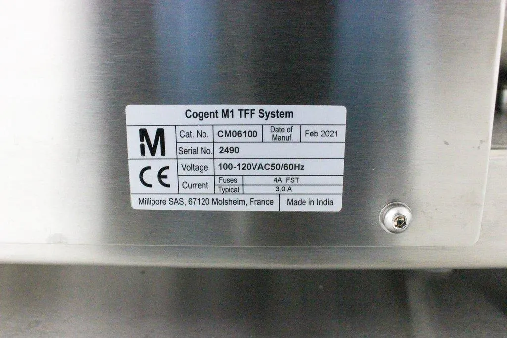 Millipore Cogent M1 TFF System with Mobius Mix 10L Carrier