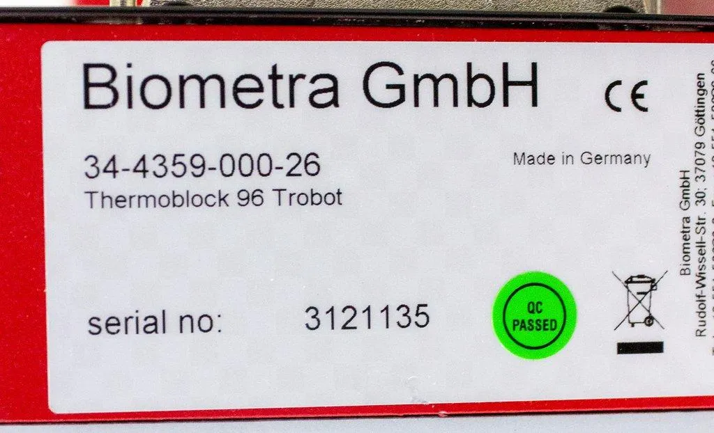 Biometra Thermoblock 96 TRobot with Controller - Molecular Biology PCR Thermal Cycler