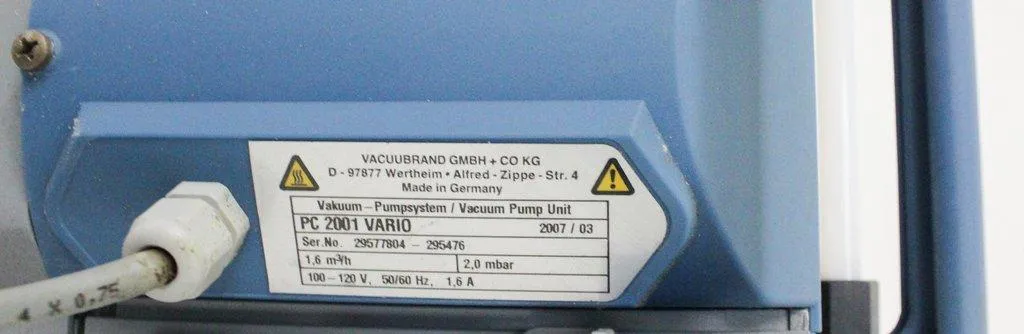 Vacuubrand PC 2001 Vario Chemistry Vacuum Pump