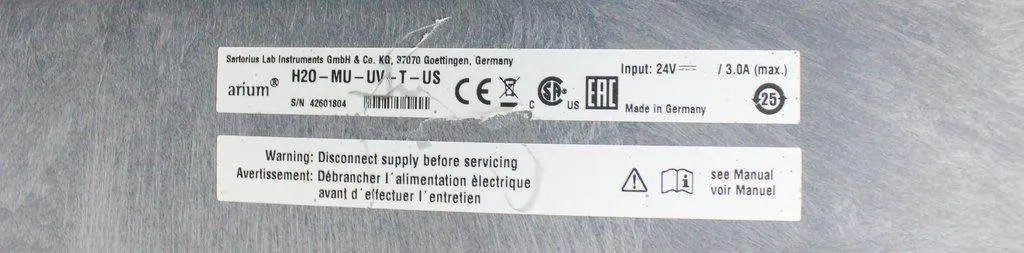 Sartorius Arium Mini Essential Water H20-MU-UV-T-US Purification System