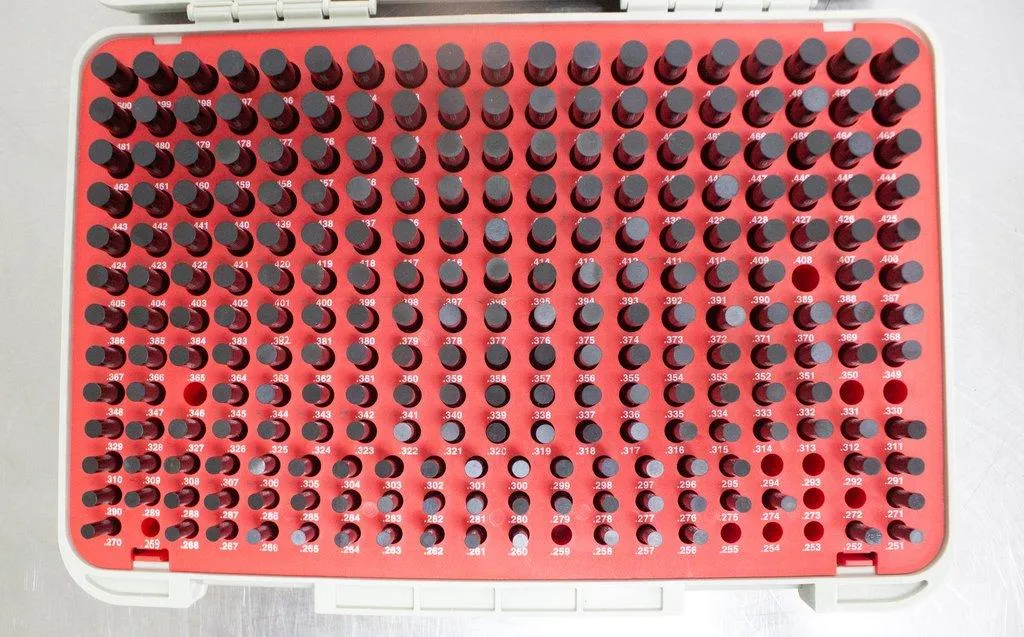 Vermont Gage 901100500 Standard Class ZZ Black Guard Pin Gage Set