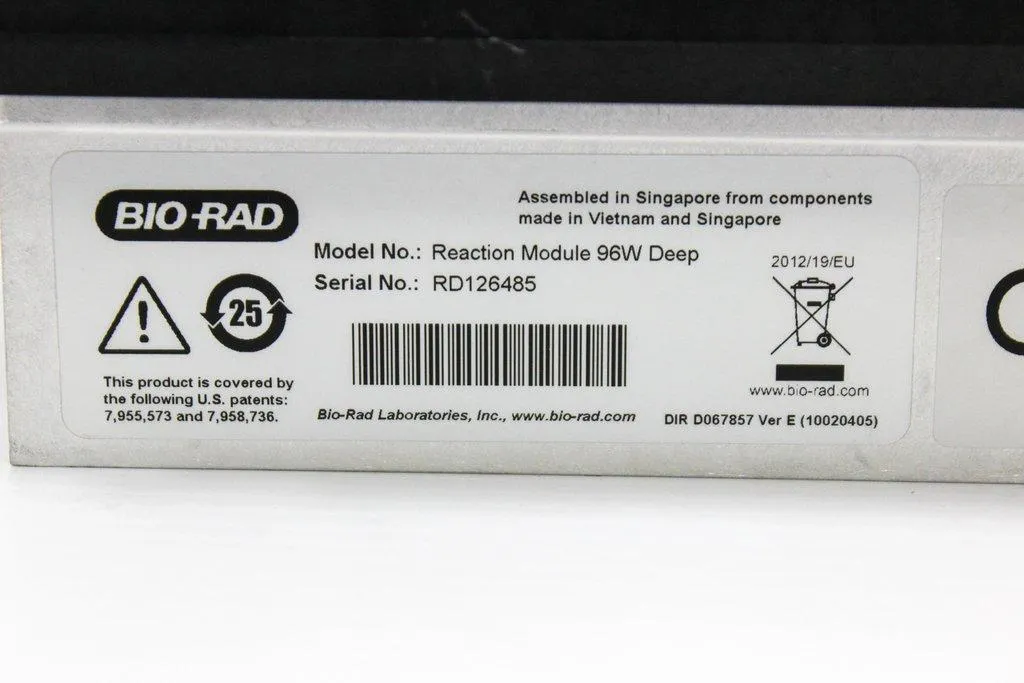 BIO-RAD Reaction Module 96-Well Deep Chemistry Block Lab Equipment Tested