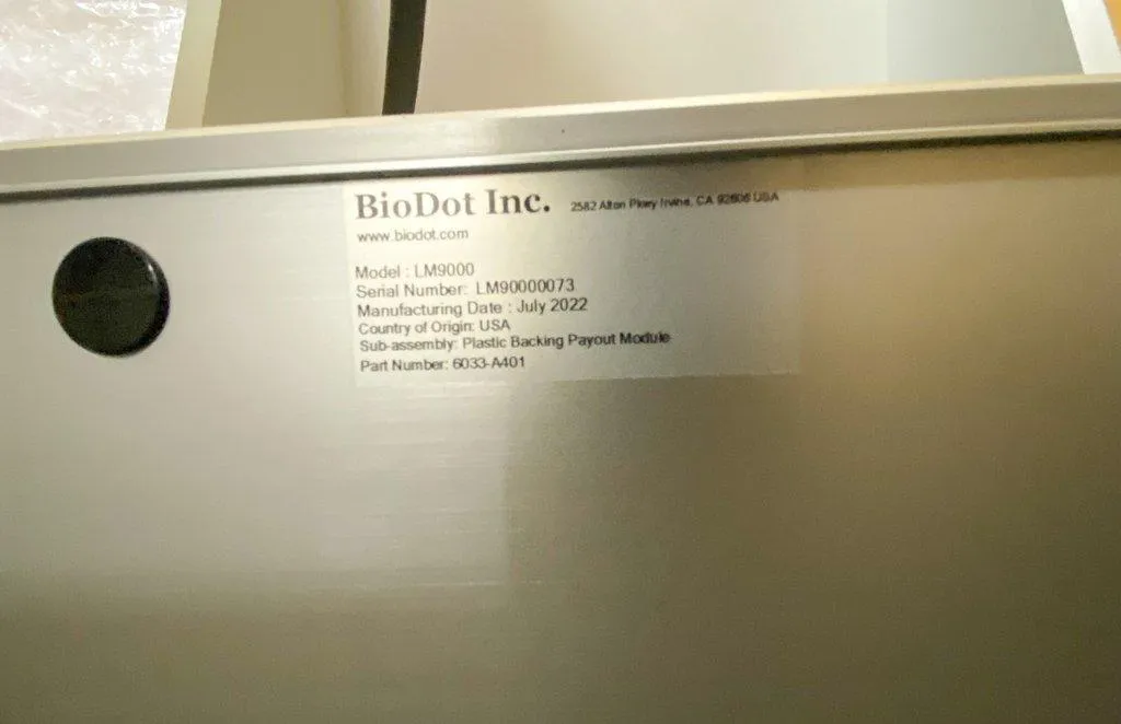 BIODOT LM9000 Auto Lamination System