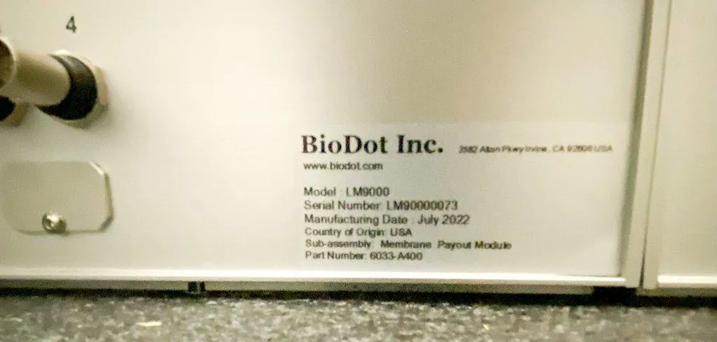 BIODOT LM9000 Auto Lamination System