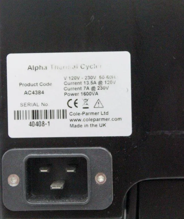 Cole Parmer PCRmax Alpha 4 Thermal Cycler - Accessory