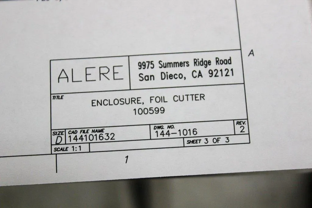 Ridgeline Engineering 144-1016 Custom Foil cutter