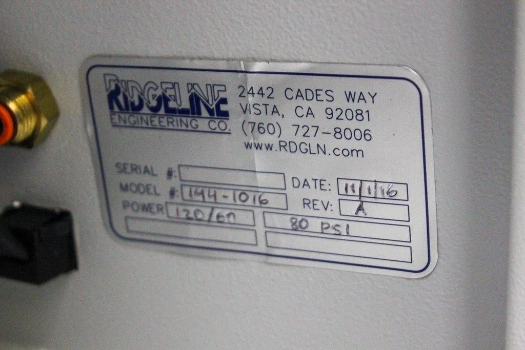 Ridgeline Engineering 144-1016 Custom Foil cutter