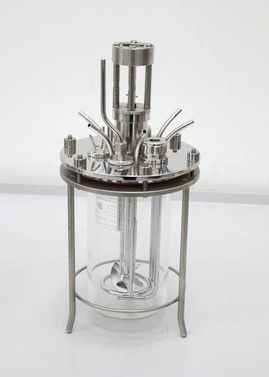 Applikon -1/0.5 barg Bioreactor Glass Vessel 1.5L Cell Culture