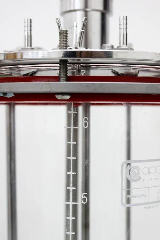 Applikon Bioreactor Glass Vessel 6L Excellent Condition Low Pressure 0.5barg